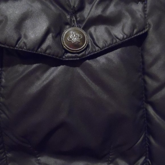 Nordkapp Detachable Racoon Real Fur Trim Short Down Black Puffer Jacket Coat S - Picture 7 of 9
